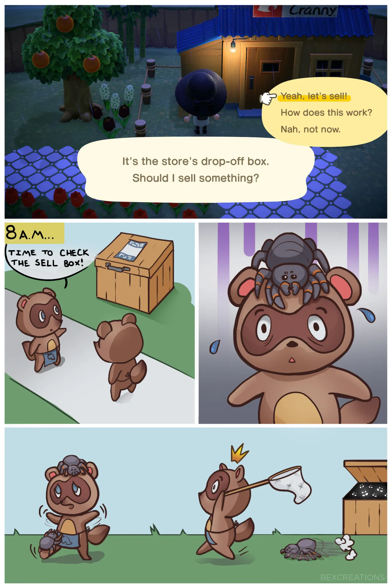 19428 animal crossing catching tarantulas